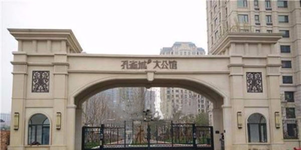 博贏建筑與敬業達合作施工廊坊孔雀城大公館外墻裝飾裝修項目