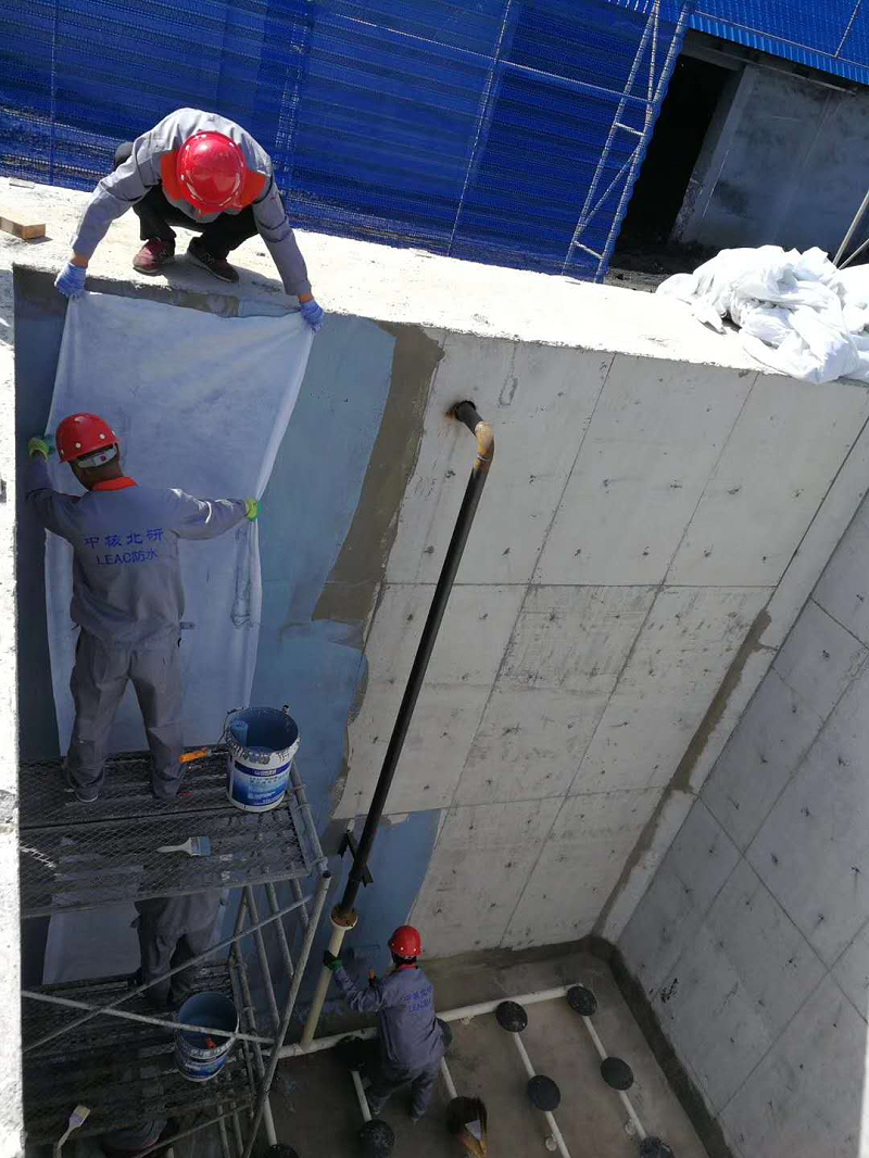 中鋁能源煤礦污水處理廠(chǎng)LEAC材料防水防腐施工中